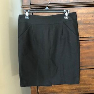 J. Crew Black pencil skirt